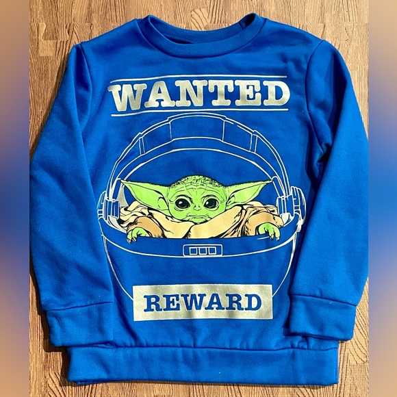 Star Wars Other - Star Wars Grogu Wanted Poster Crewneck Sweatshirt *Like New* Size 4